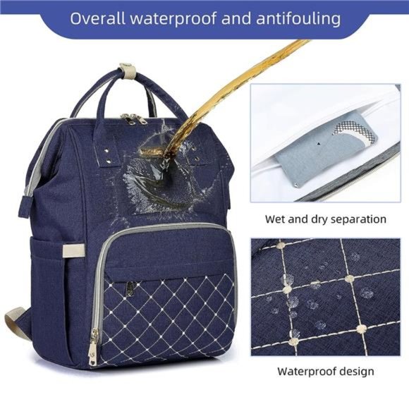 Diaper Bag Backpack, Diaper Bags for Baby Girls Boys, Baby Bags for Moms Dads - Picture 2 of 6